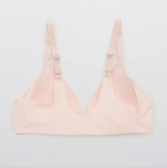 Aerie Sunnie Bra Real Good Light Pink Wire Free Wireless Size 34A - Picture 4 of 11